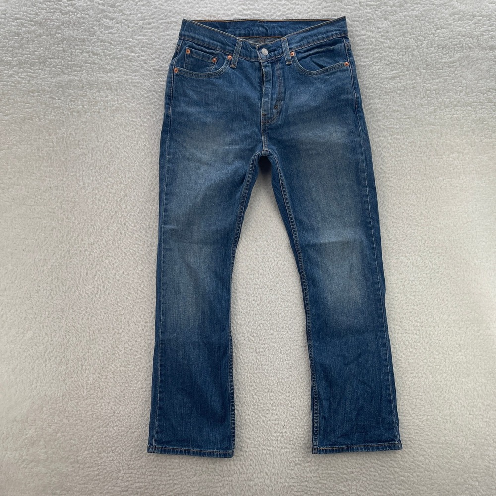 Levis Jeans Mens 30x30 Blue 527 Slim Bootcut Denim Cowboy Rodeo Grunge Y2K